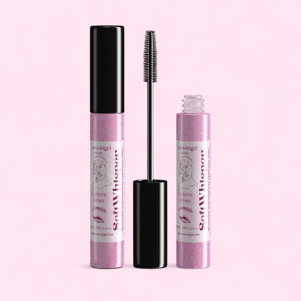 Soft Whisper brow serum applicator for eyebrow conditioning