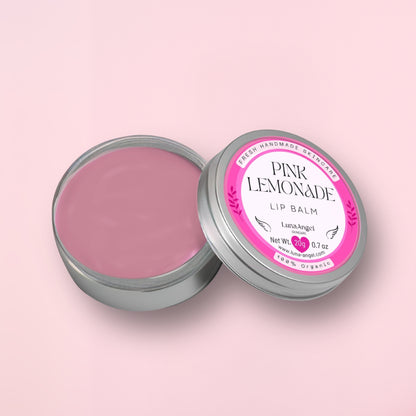 Pink Lemonade lip balm 20g sweet fruity cotton candy flavor
