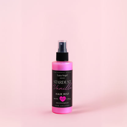 Stardust Vanilla hair mist packaging luxury vanilla gourmand aroma
