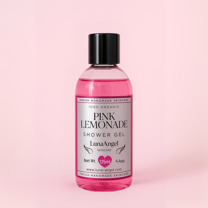 Pink Lemonade Shower Gel by LunaAngel – sweet fruity natural body wash with vitamin E
