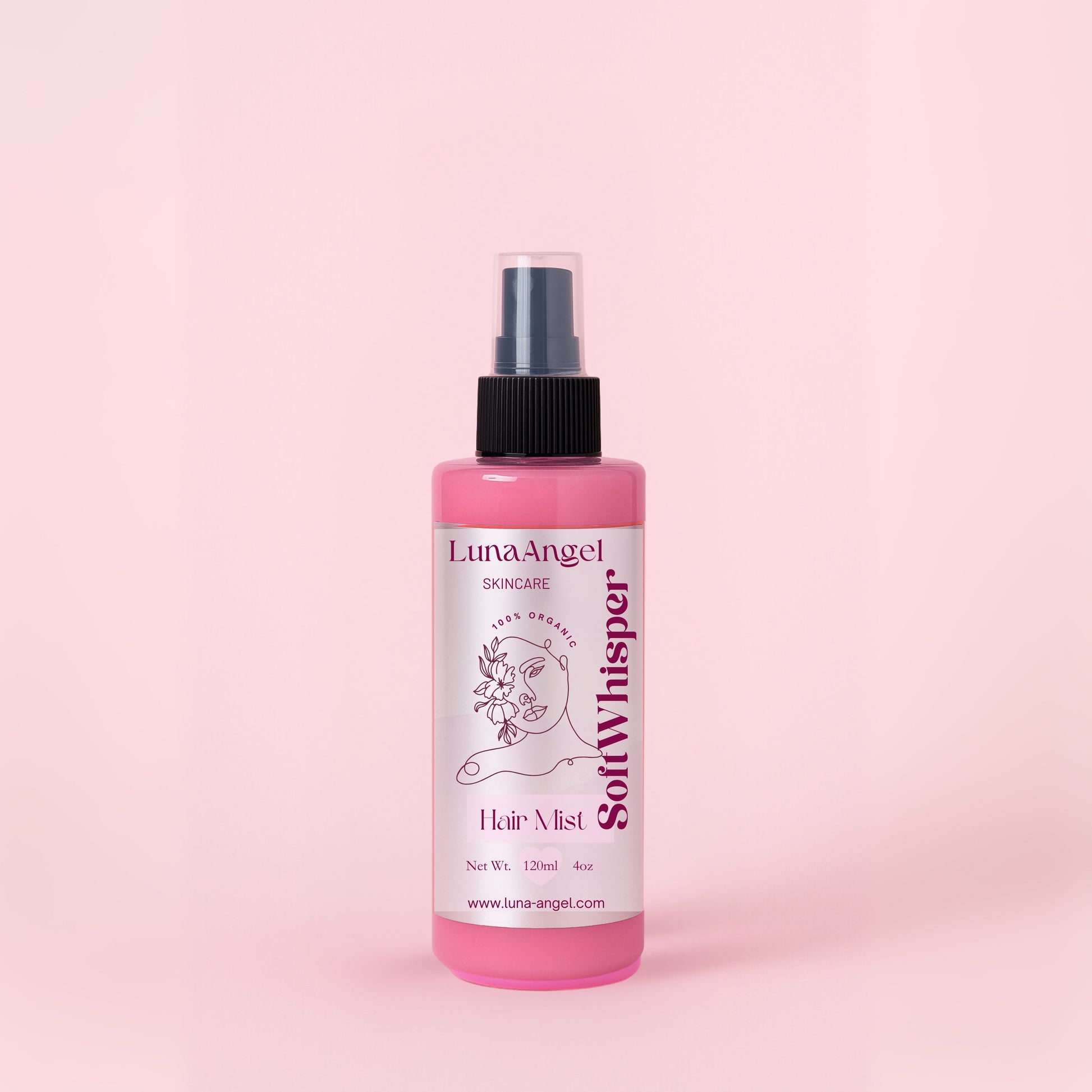 Soft Whisper lightweight hair mist spray for fresh feminine hair scent

