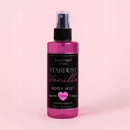 Vanilla inspired body mist LunaAngel skincare scent line