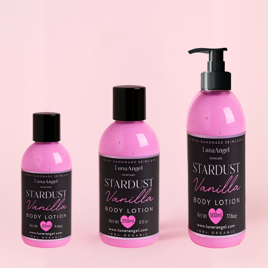 Stardust Vanilla Body Lotion by LunaAngel – organic skincare made in Egypt