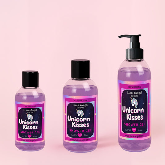 Unicorn Kisses Shower Gel by LunaAngel – fruity floral body wash made in Egypt
