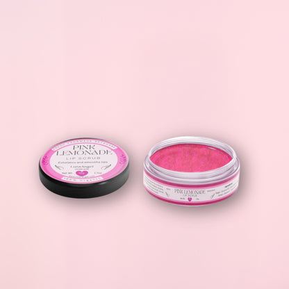Pink Lemonade Sugar Lip Scrub 50g by LunaAngel with sweet pink texture


