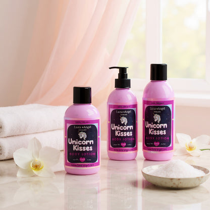 Unicorn Kisses Body Lotion bottle – fruity wild berry scent – LunaAngel Egypt