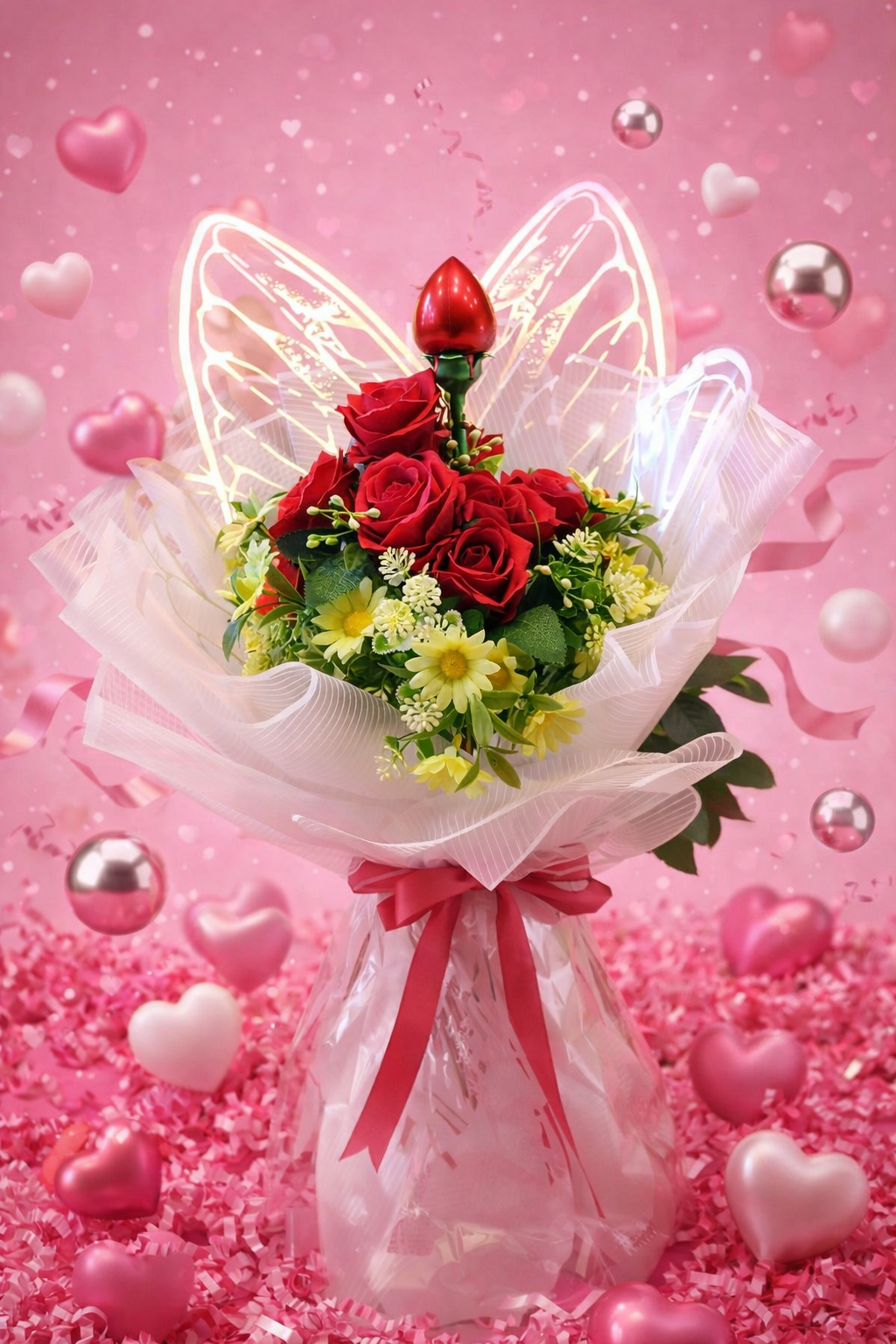 Pink Lemonade Sweet Valentine Gift + Flowers