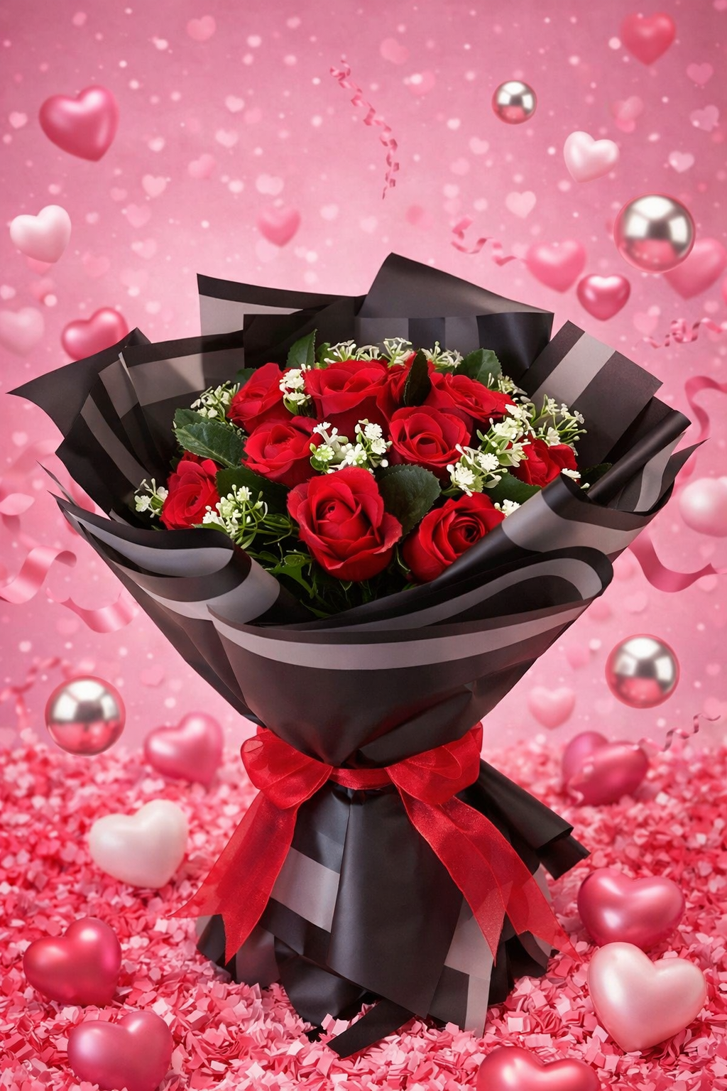 Pink Lemonade Sweet Valentine Gift + Flowers