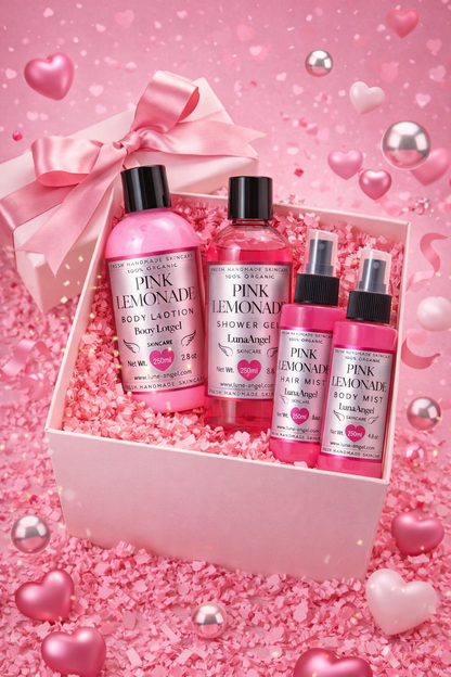 Pink Lemonade Sweet Valentine Gift + Flowers