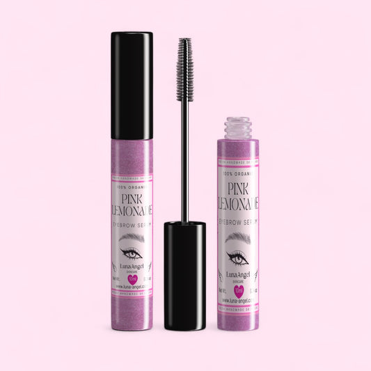Pink Lemonade eyebrow serum 10ml with sweet fruity finish
