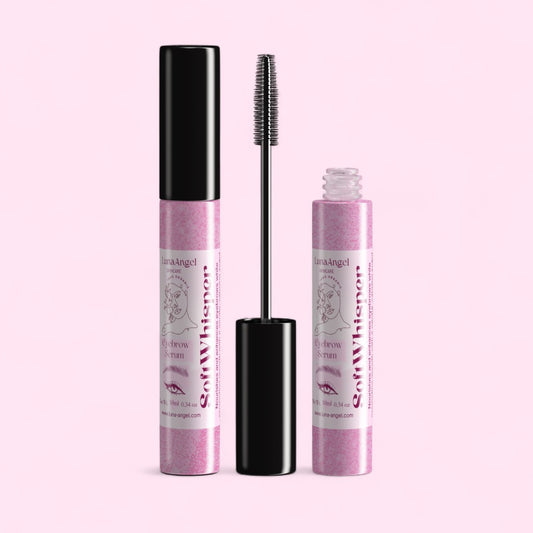 Soft Whisper brow serum applicator for eyebrow conditioning

