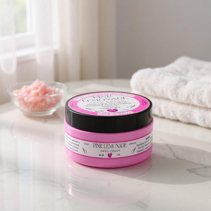LunaAngel Pink Lemonade Hand Cream jar – moisturizing hand care
