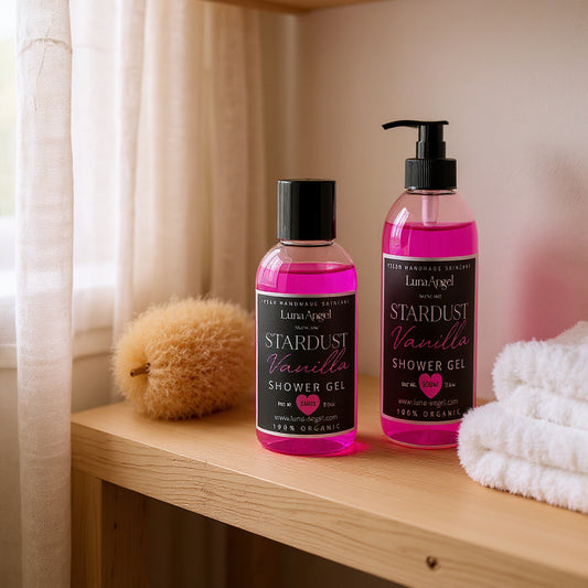 Stardust Vanilla Shower Gel self care routine – warm sensual vanilla cleanse
