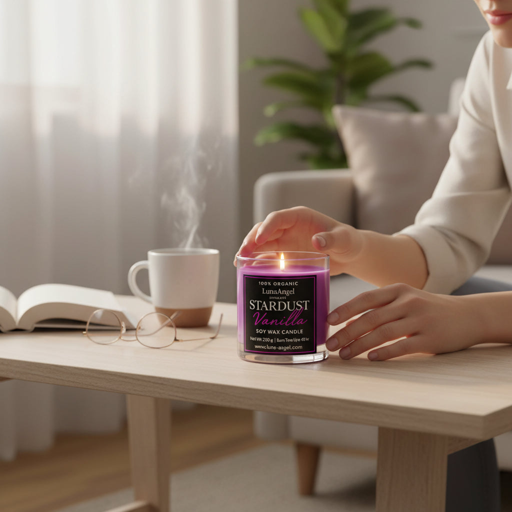 Stardust Vanilla – شمعة شمع صويا – 220 جم
