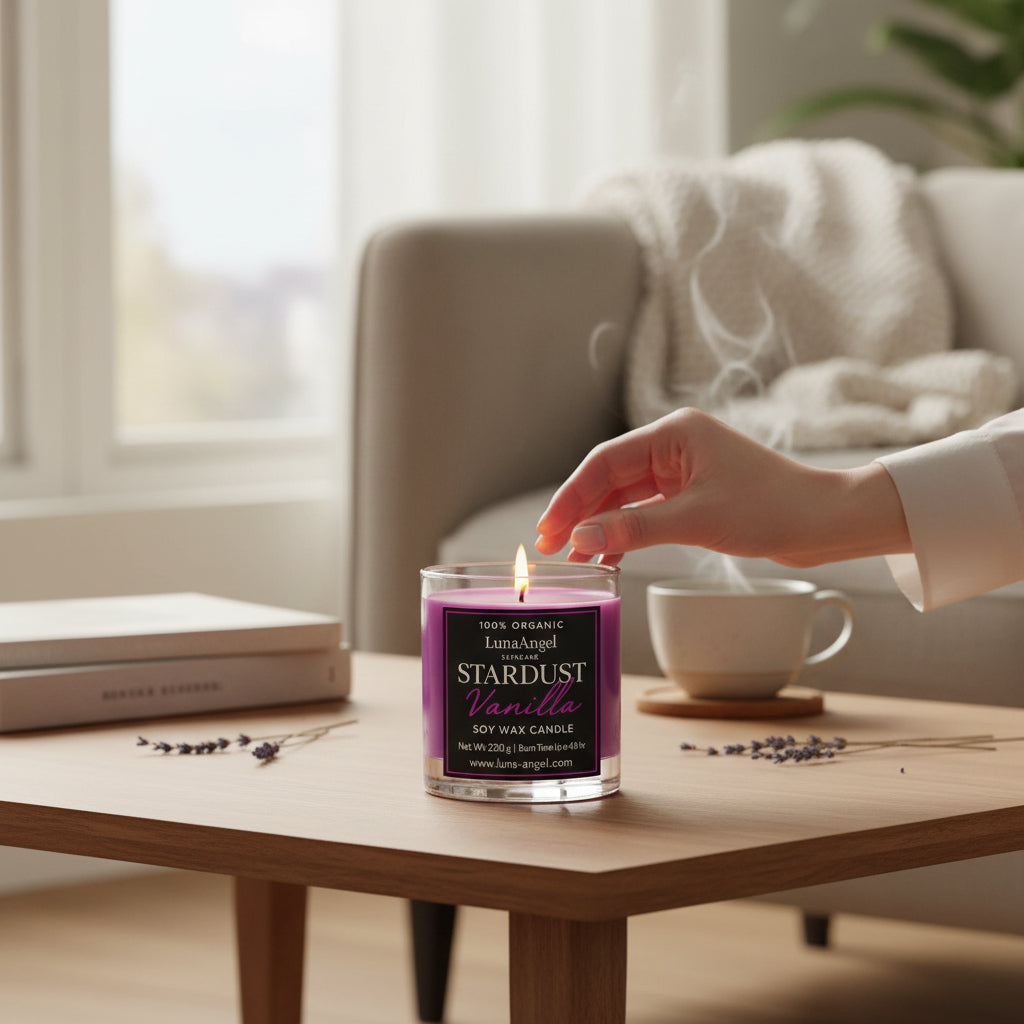 Stardust Vanilla – شمعة شمع صويا – 220 جم