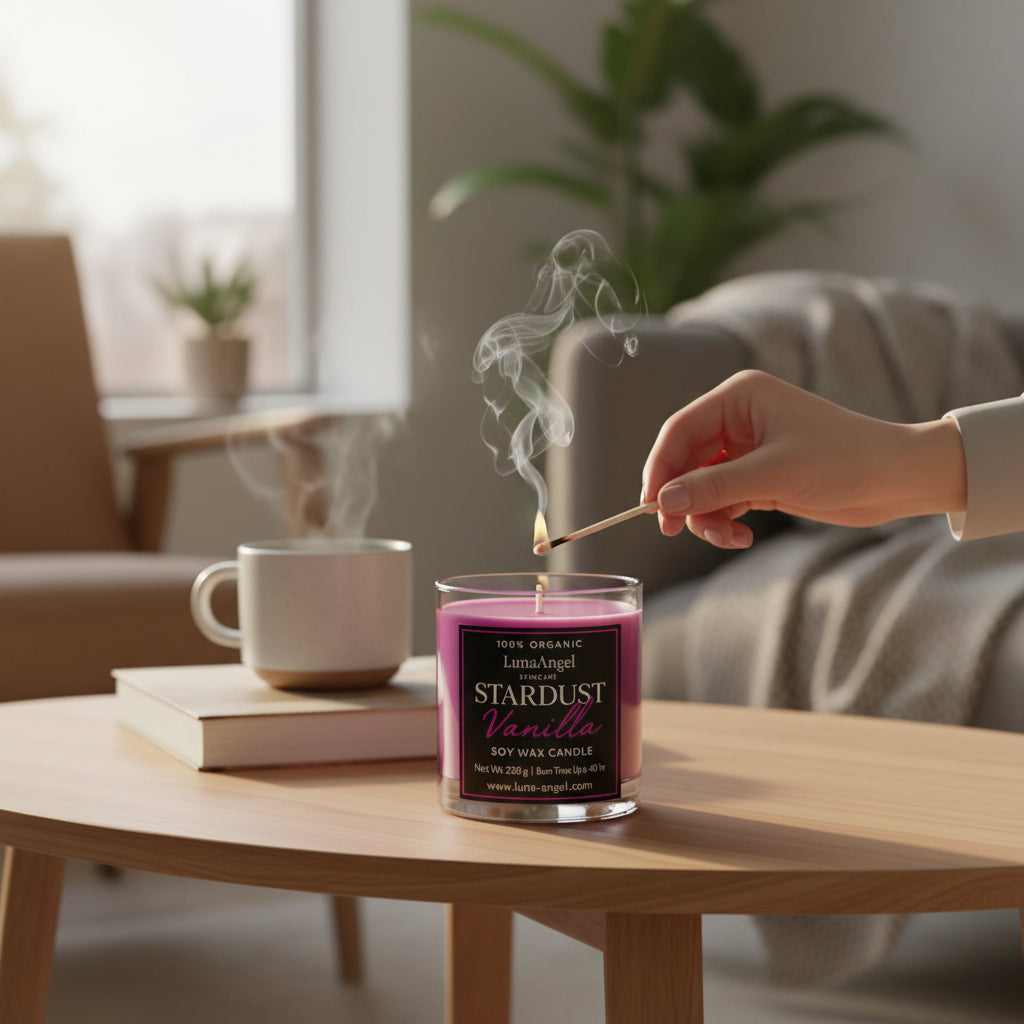 Stardust Vanilla – شمعة شمع صويا – 220 جم