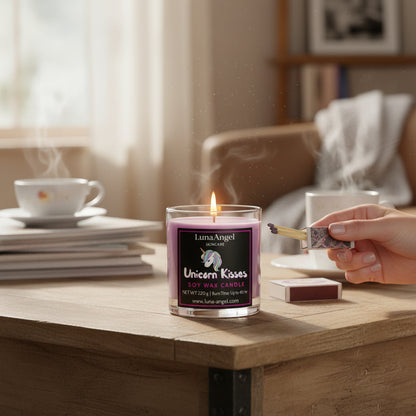 Unicorn Kisses – شمعة شمع صويا – 220 جم